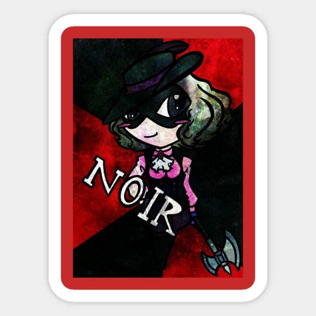 Chibi Phantom Thief Noir Sticker by ScribbleSketchScoo